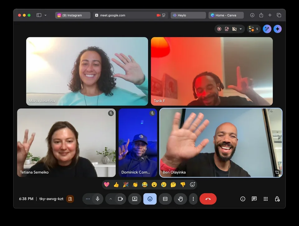 Run club leaders taking part in an online group conversation